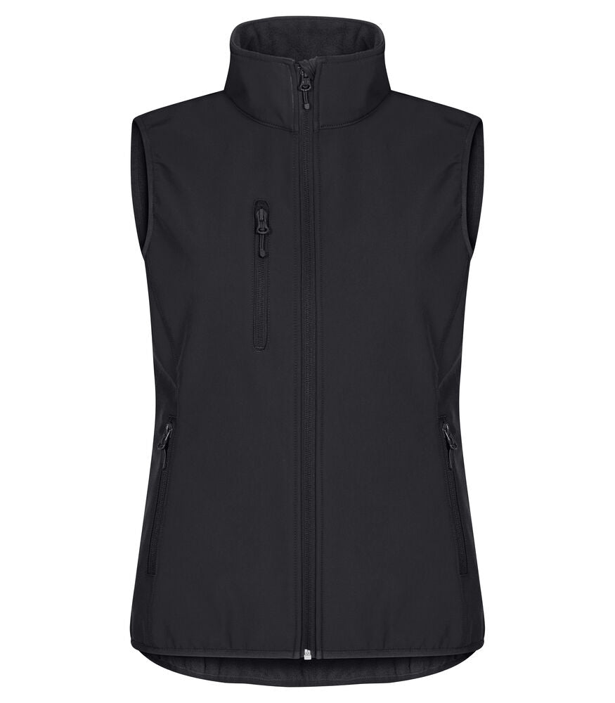 Classic Softshell Vest Women Svart