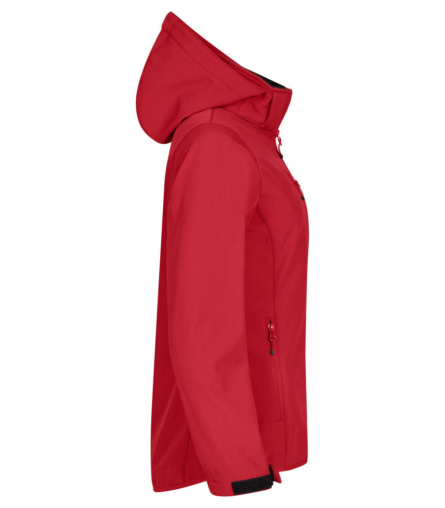 Classic Softshell Hoody Women Röd