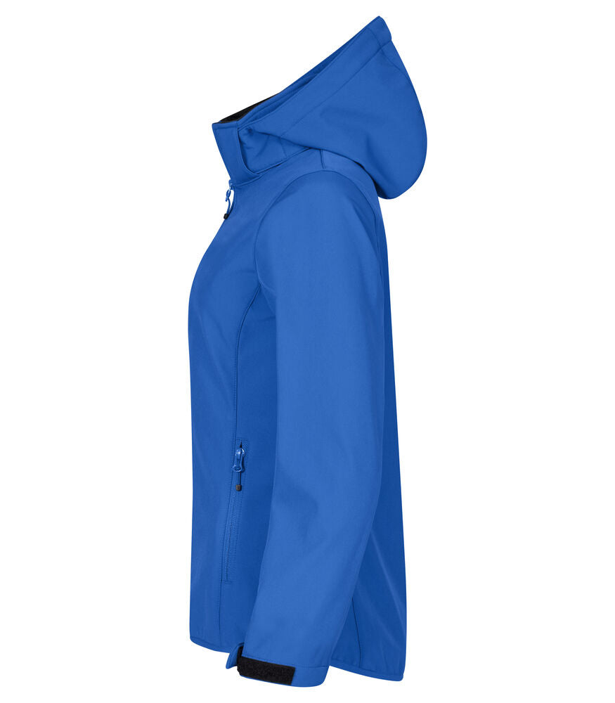 Classic Softshell Hoody Women Royalblå