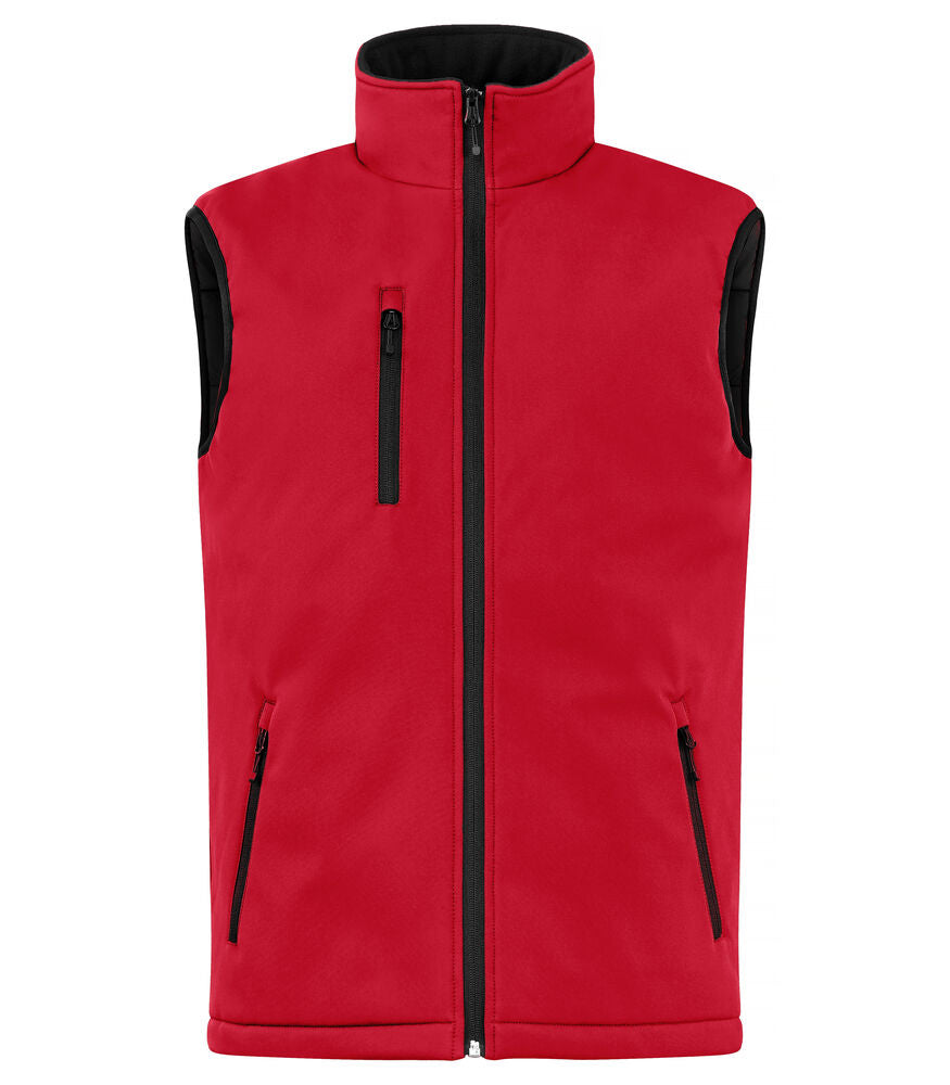 Padded Softshell Vest Röd