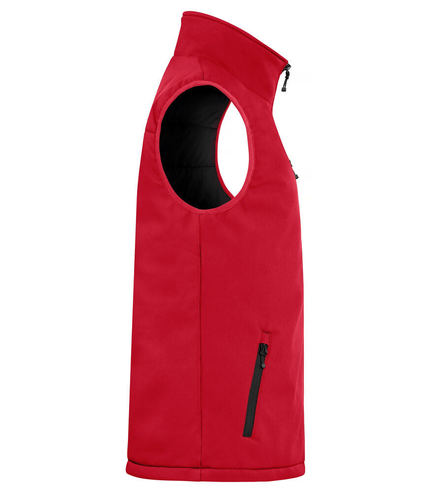 Padded Softshell Vest Röd