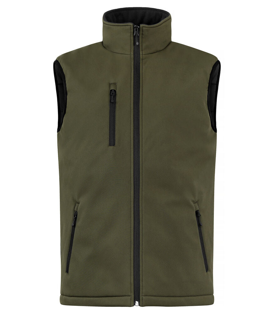 Padded Softshell Vest Dimgrön
