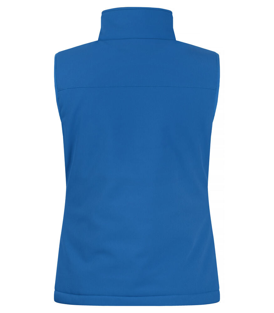 Padded Softshell Vest Women Royalblå