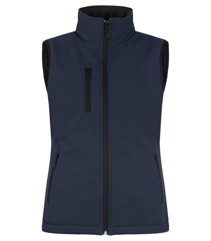 Padded Softshell Vest Women Mörk marin