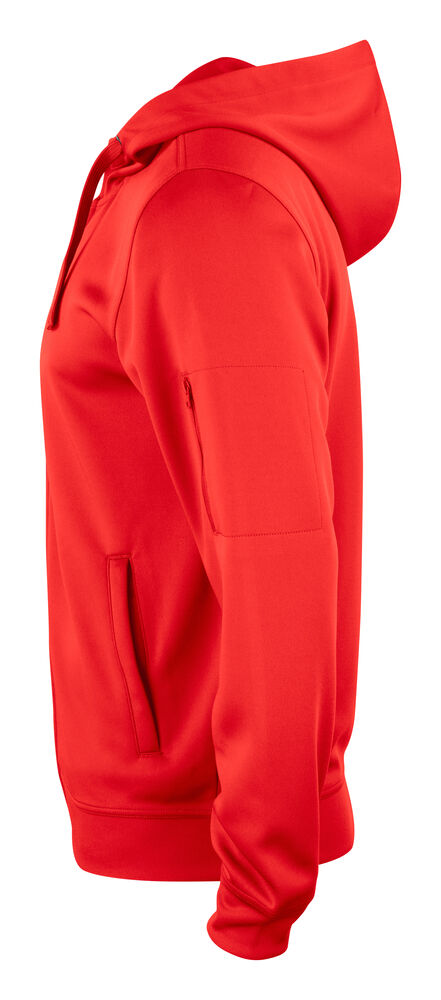 Basic Active Hoody Full Zip Röd