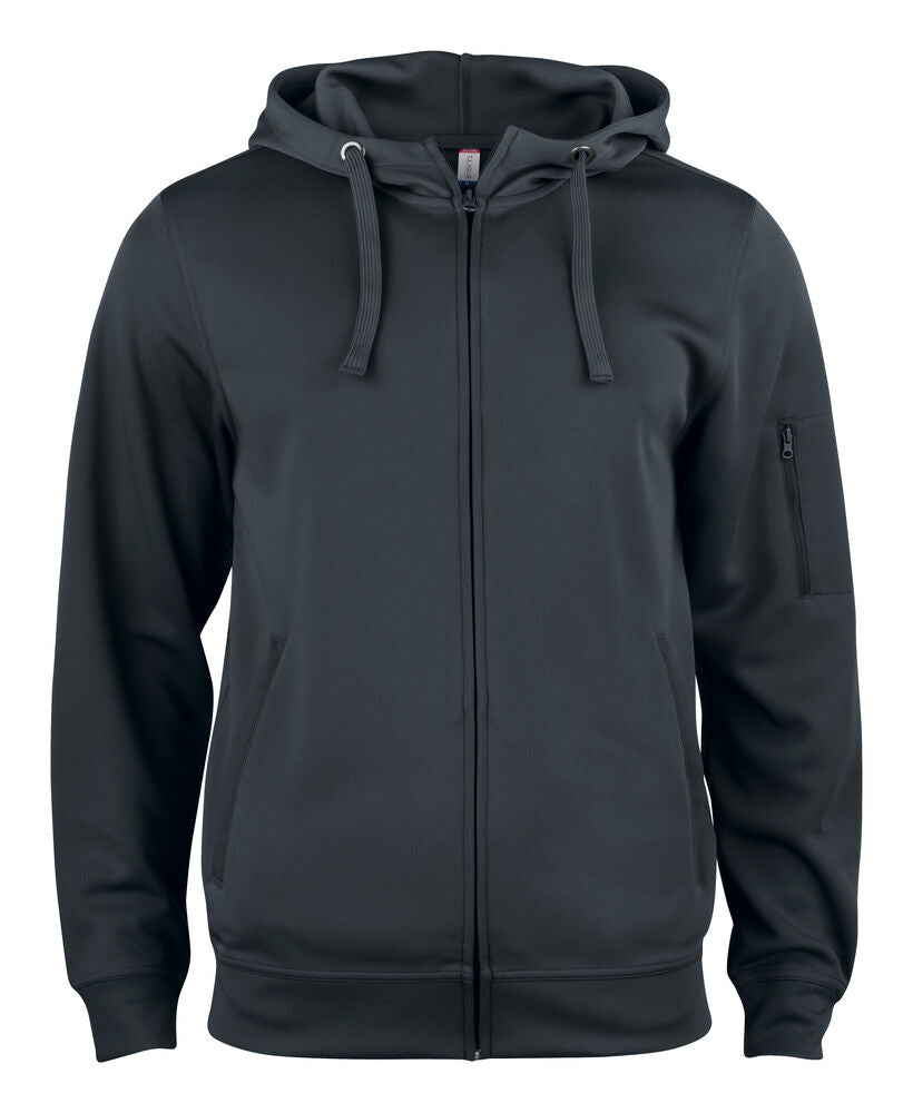 Basic Active Hoody Full Zip Svart