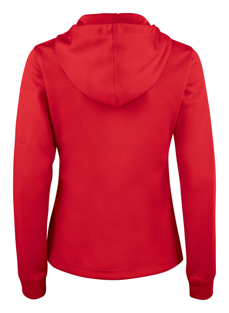 Basic Active Hoody Full Zip Women Röd