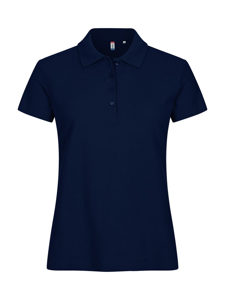 Basic Polo Women Mörk marin