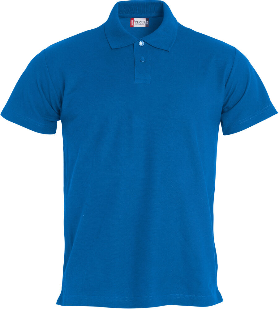 Basic Polo S/S Junior Royalblå