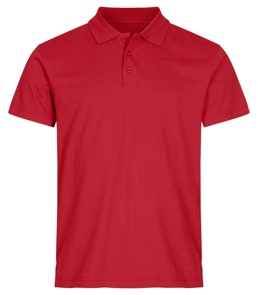 Single Jersey Polo Röd