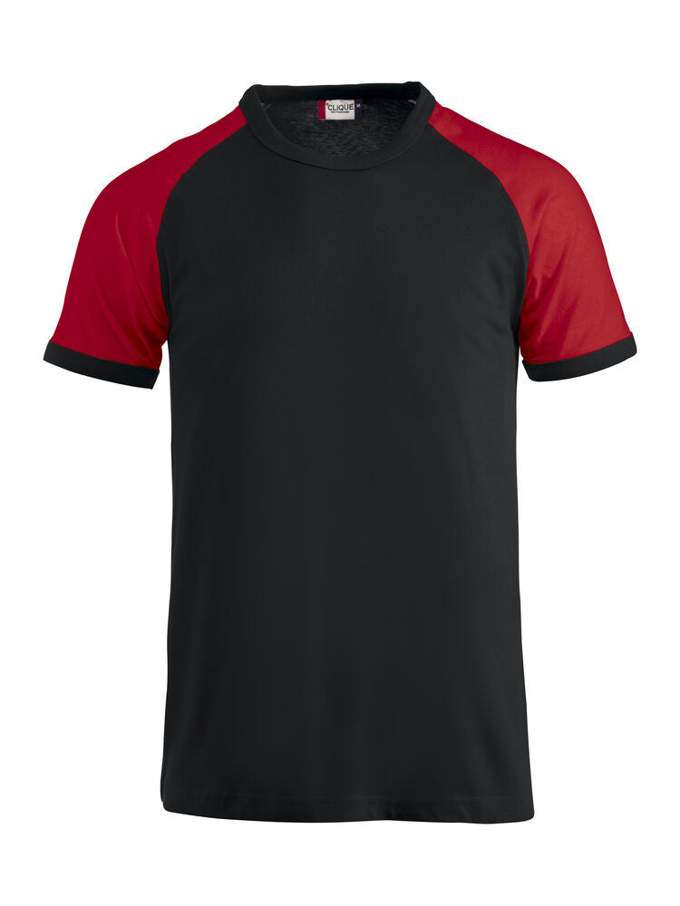 Raglan-T Svart/Röd