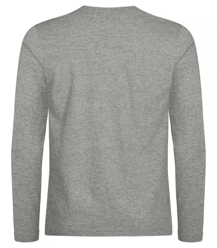 Premium Fashion-T L/S Gråmelerad