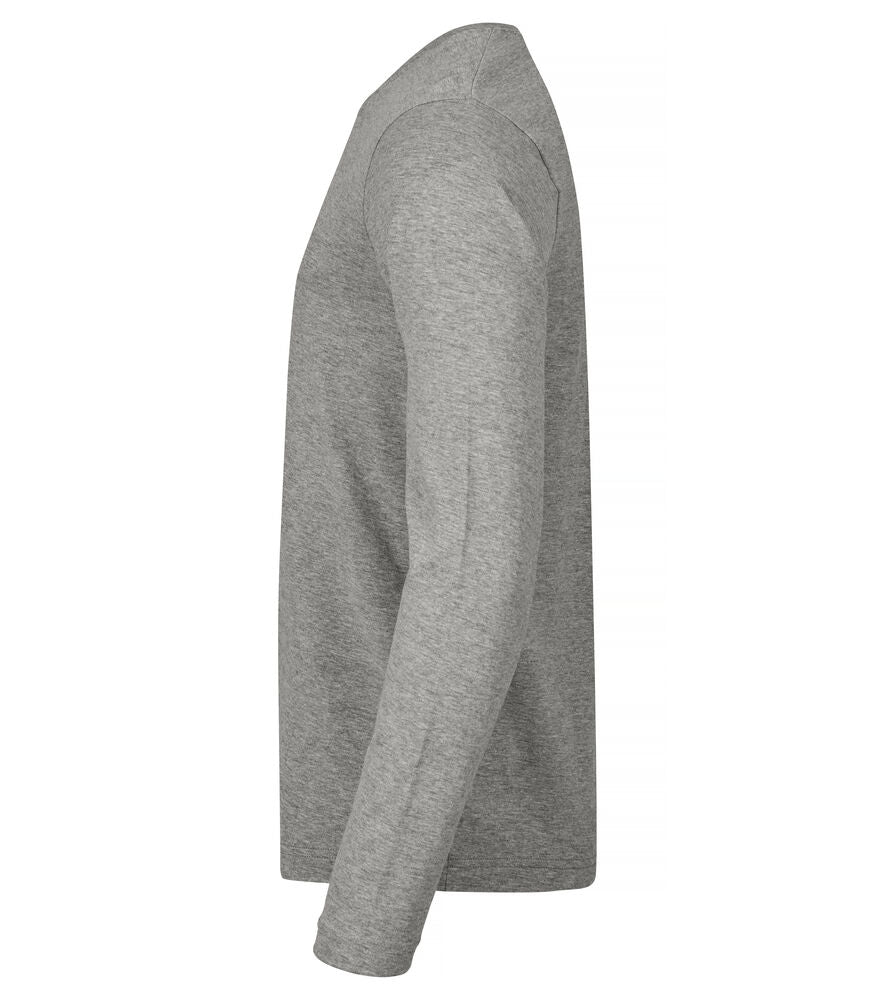 Premium Fashion-T L/S Gråmelerad
