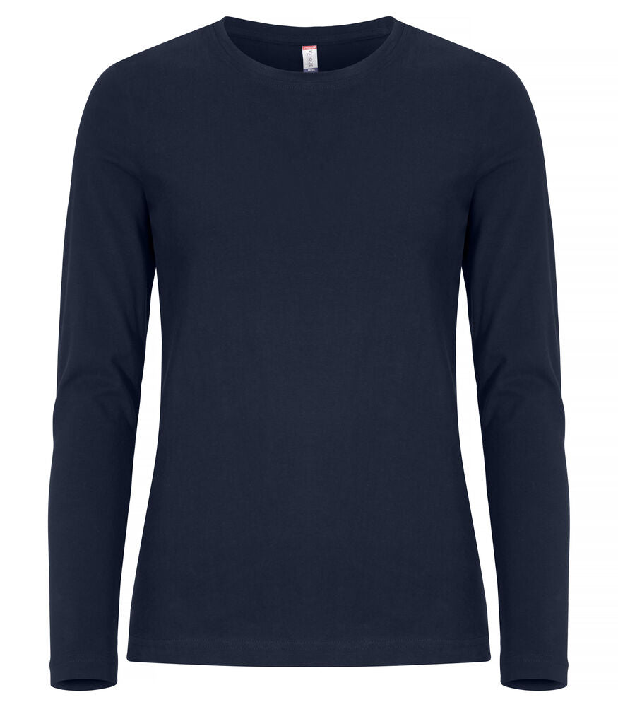 Premium Fashion-T L/S Women Mörk marin