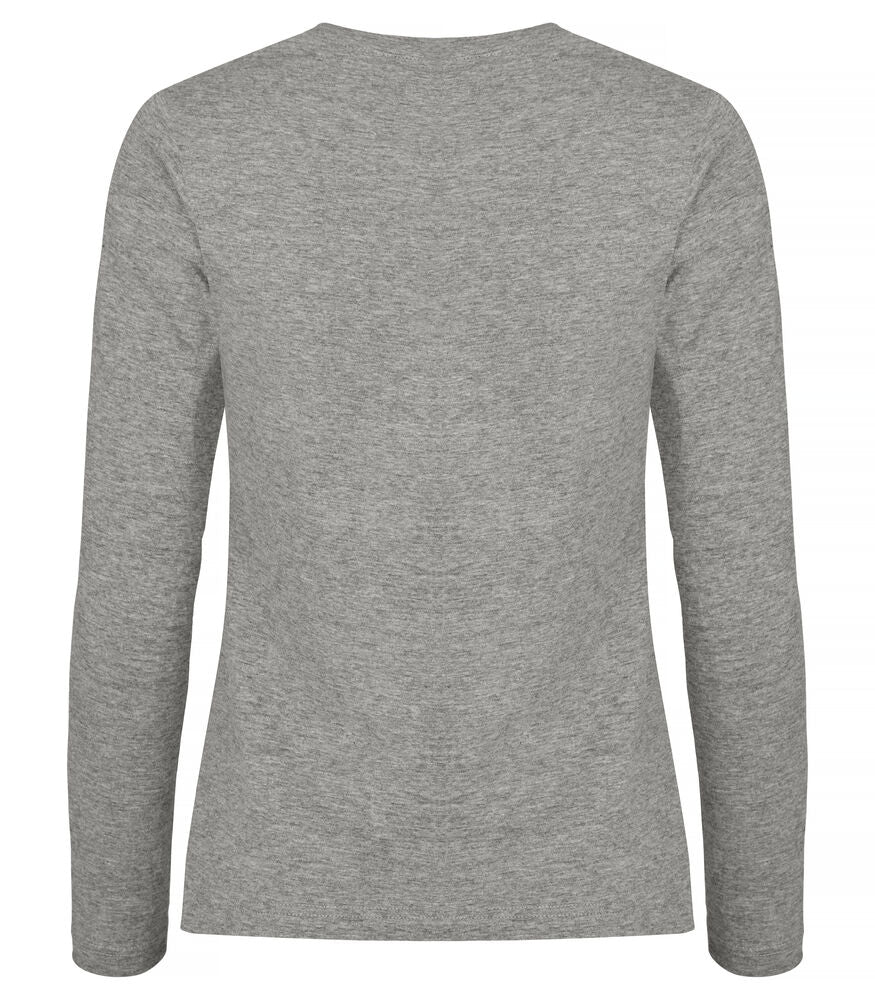 Premium Fashion-T L/S Women Gråmelerad