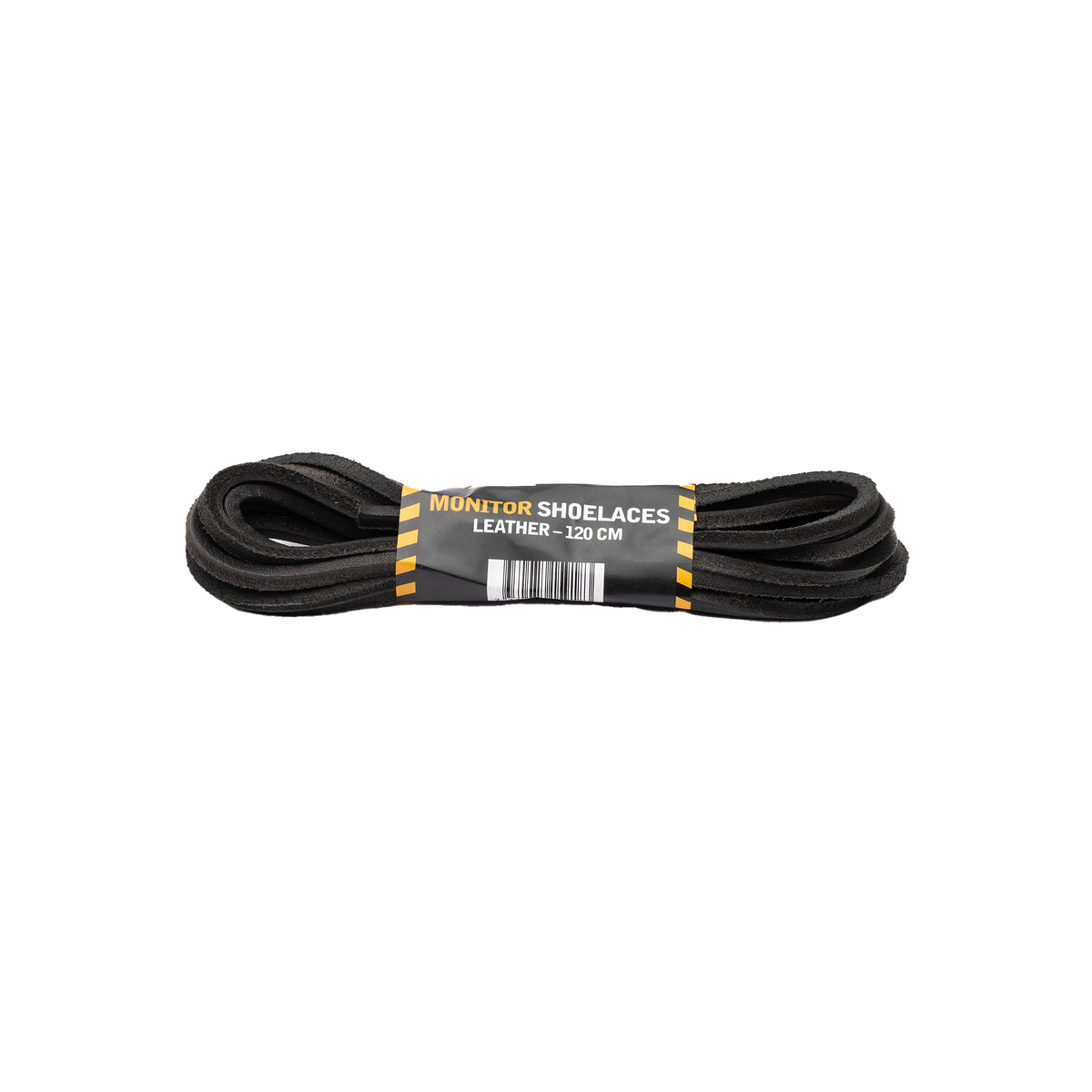 120 cm, 5-p Leather Shoelaces Svart
