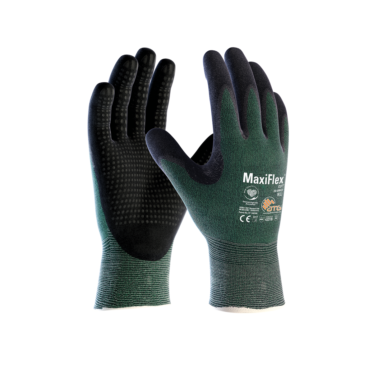 MaxiFlex Cut 3B DT HT Gloves Mörkgrön