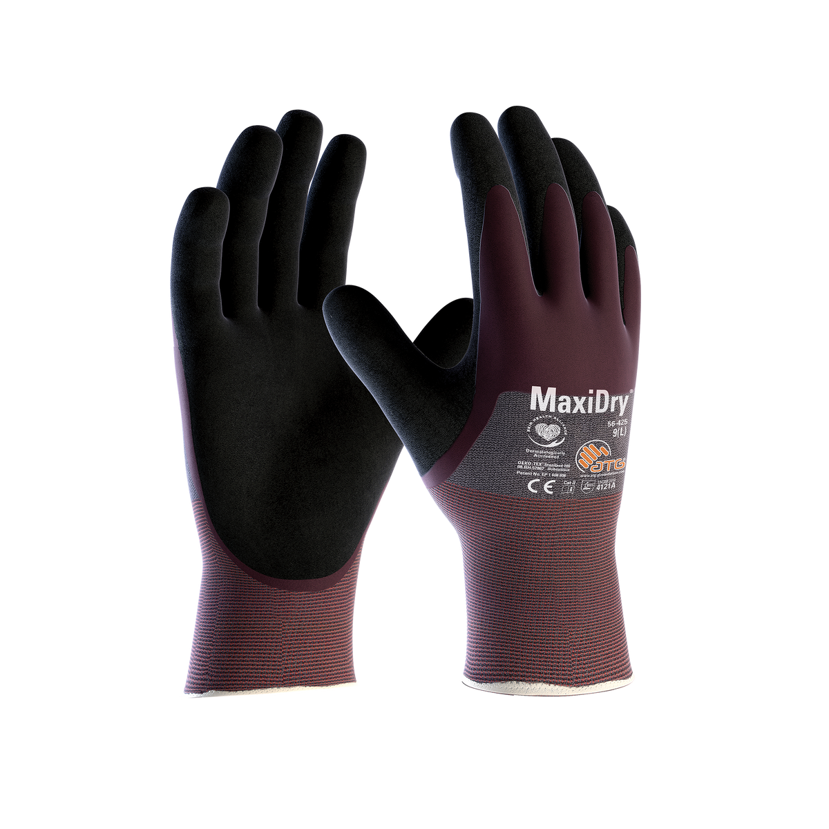 MaxiDry 3/4 HT Gloves Plommon