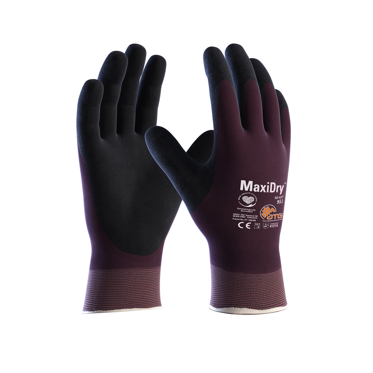 MaxiDry Full HT Gloves Plommon