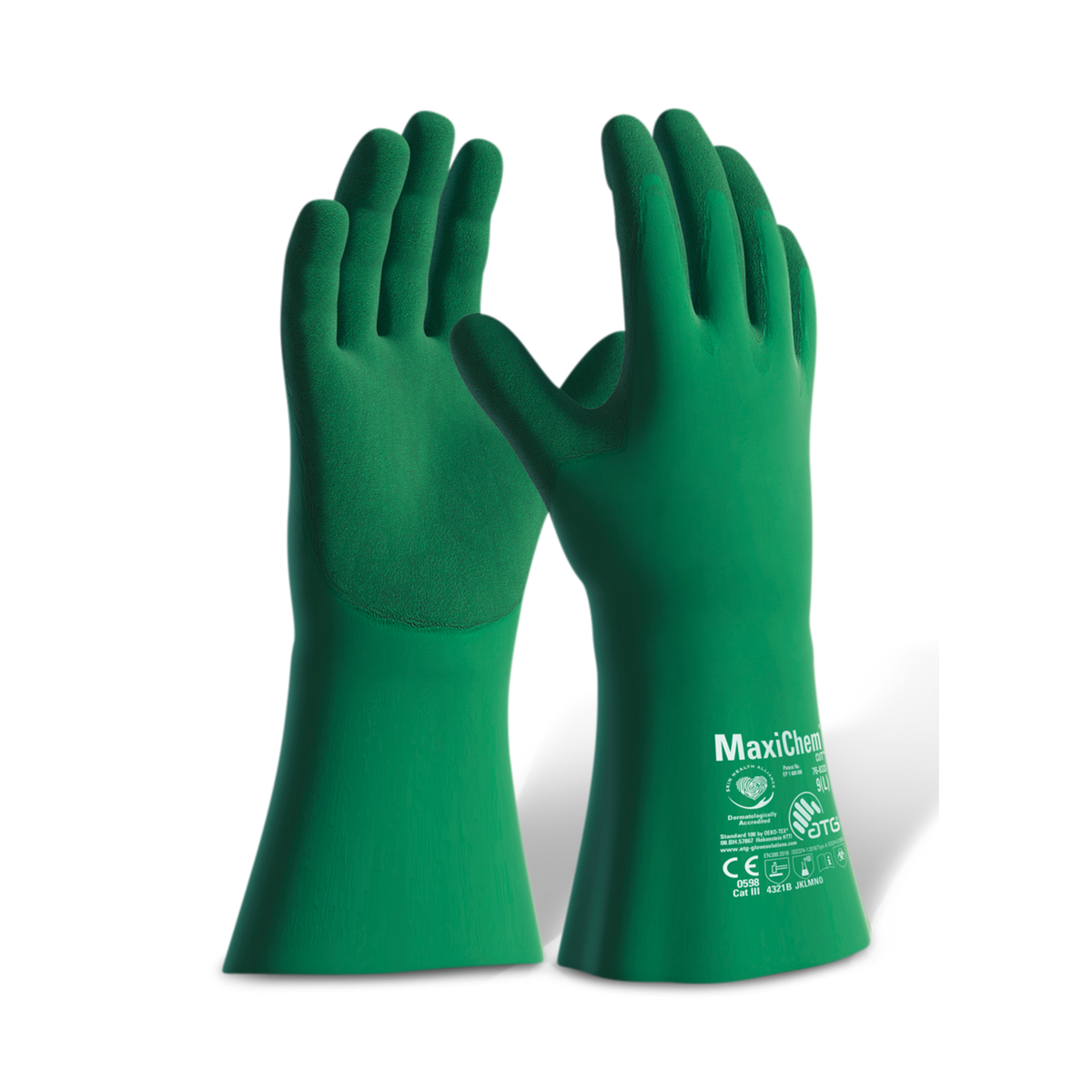 MaxiChem Cut Tritech Gloves Grön