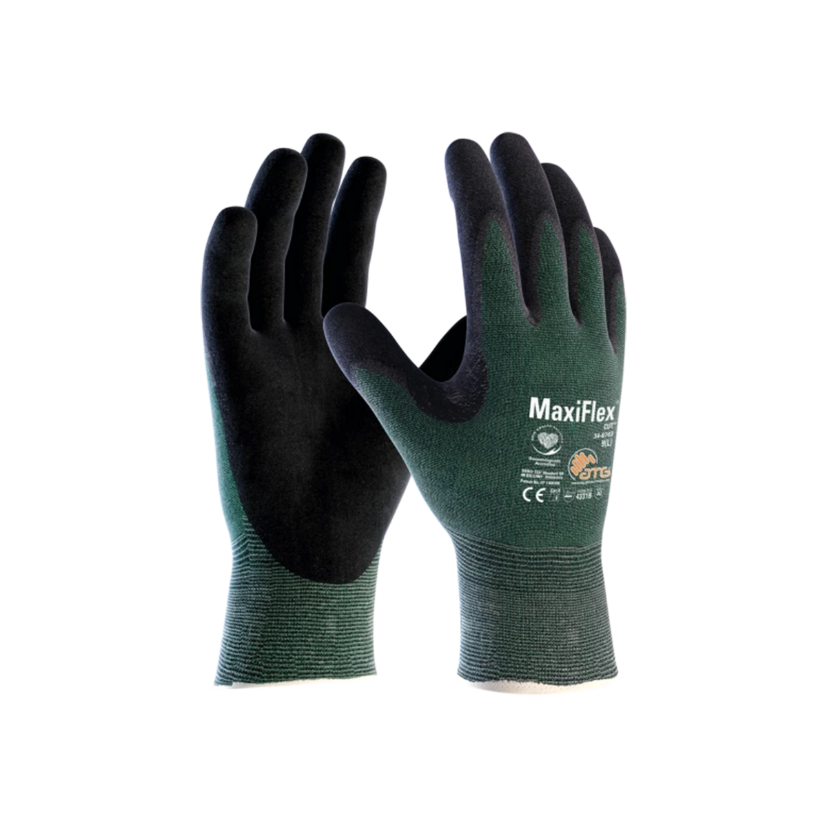 MaxiFlex Cut 3B Gloves Mörkgrön