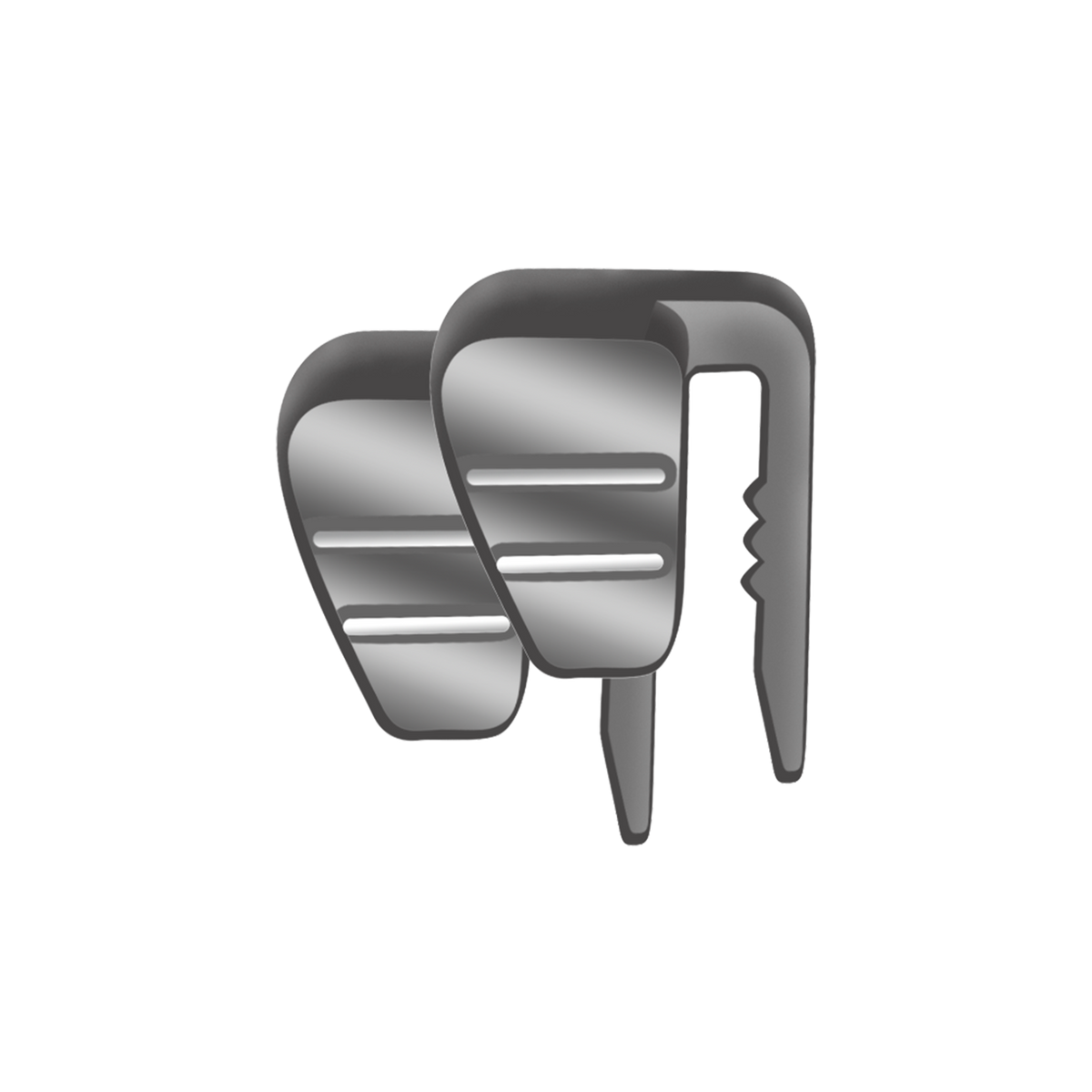 Hearing Fitting Pin Helmet Accessories Svart