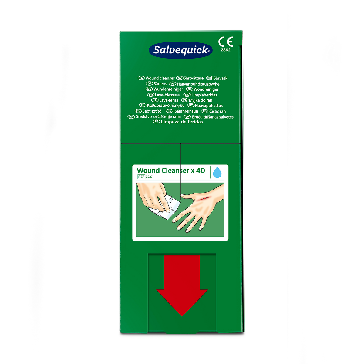 Wound Cleanser 40 pcs Refill Grön