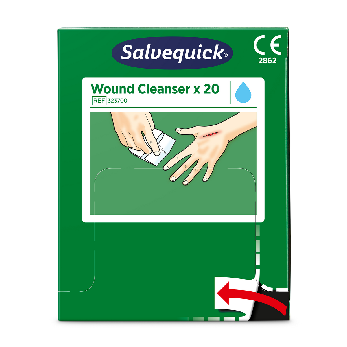 Wound Cleanser 20 pcs Refill Grön