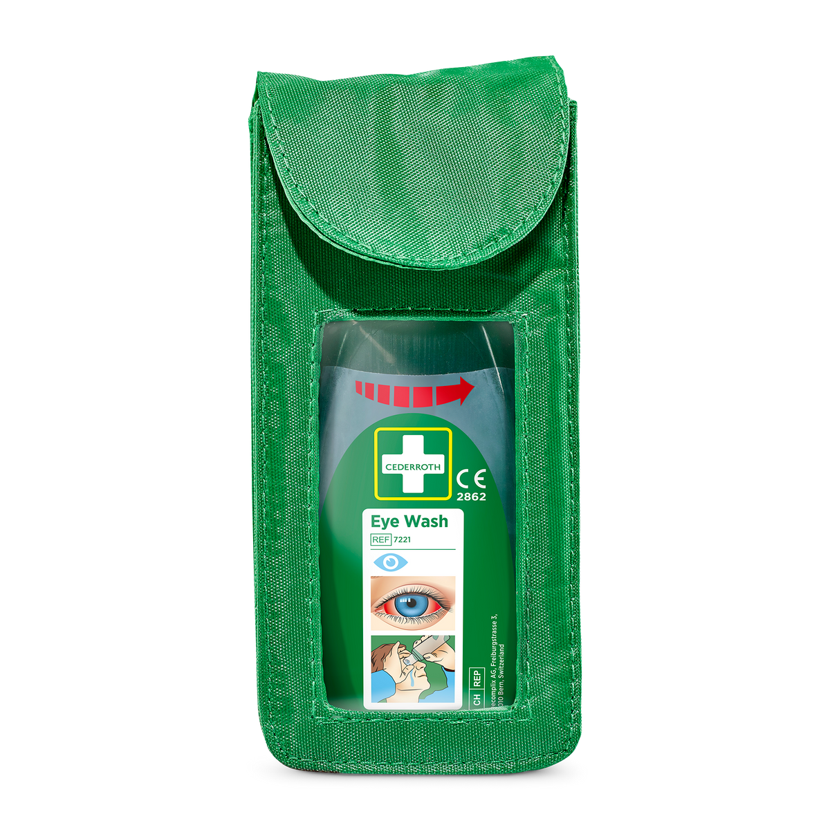Holster for Eye Wash Pocket Model Grön