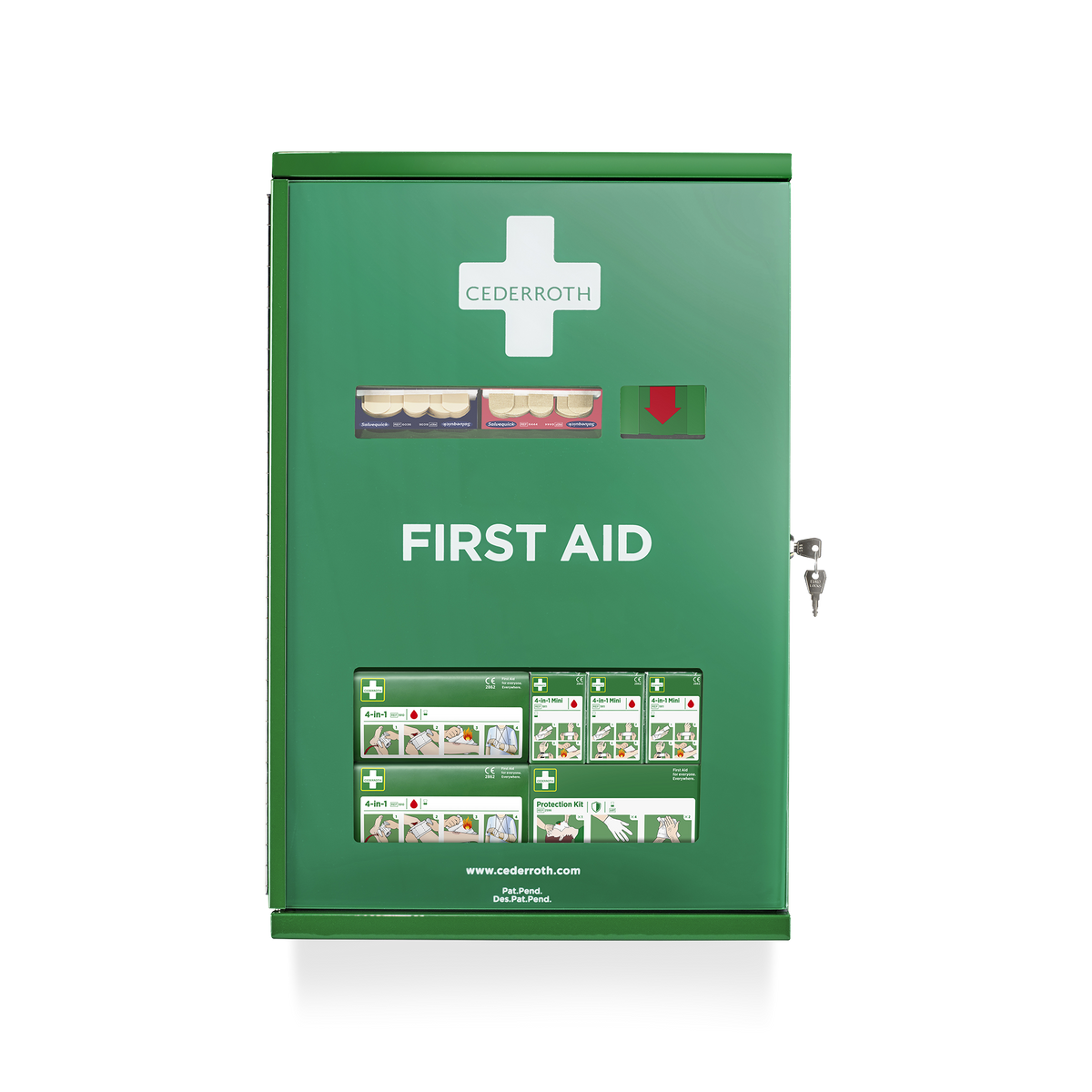 First Aid Cabinet Grön