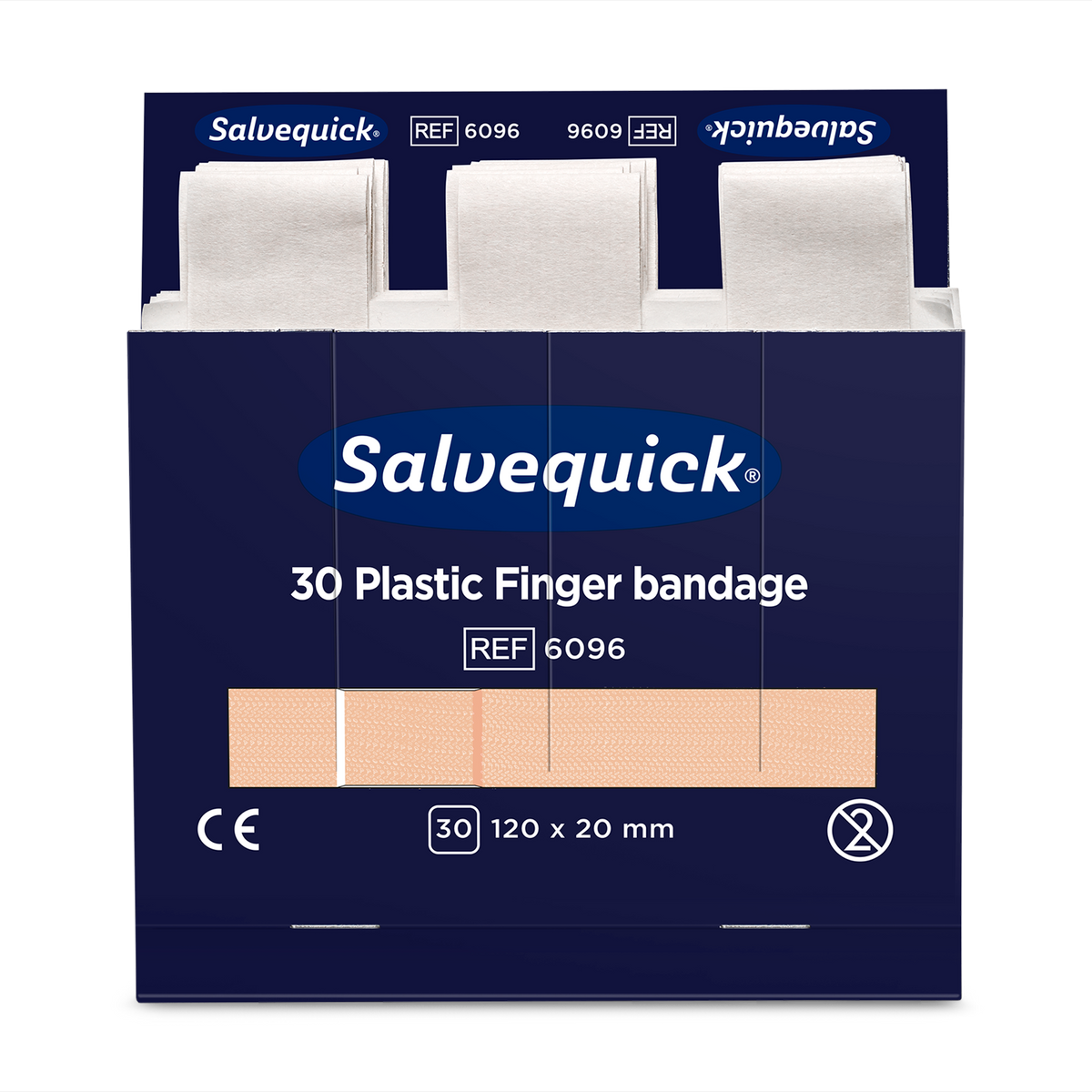 Plastic Finger Bandage 30 pcs Refill Beige