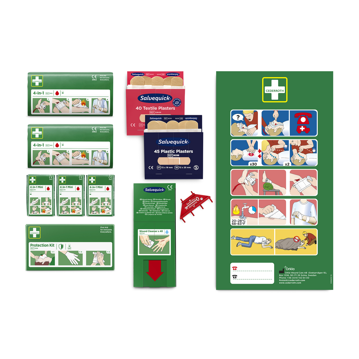 First Aid Pack Refill Grön