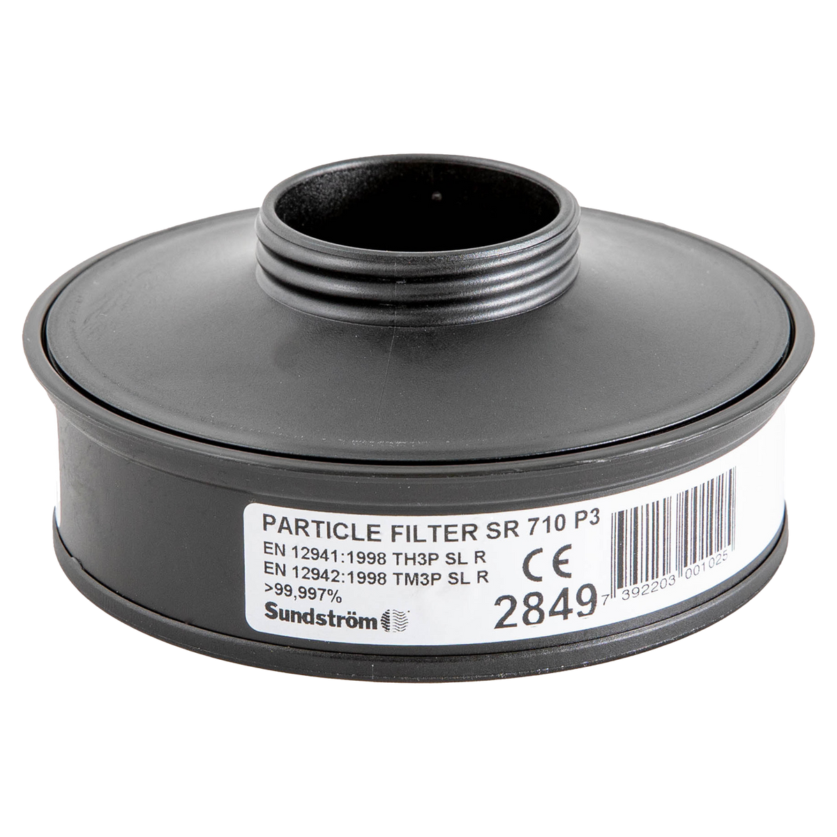 SR 710 P3 2 p Particle Filter PAPR Svart