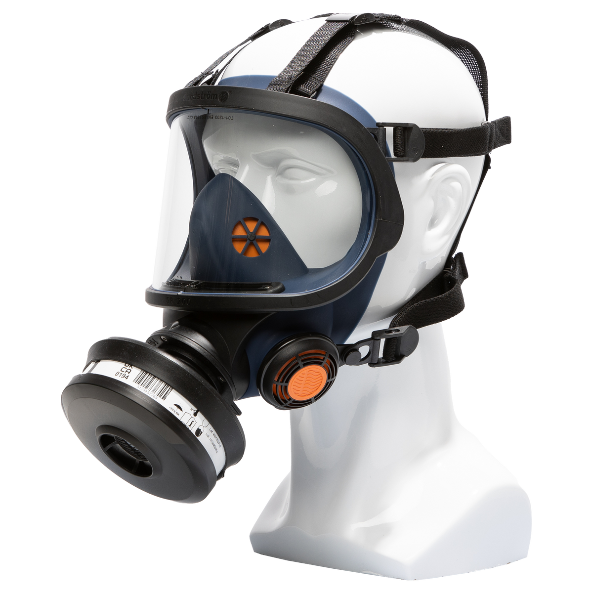 SR 200 Glass Full Face Mask Blå