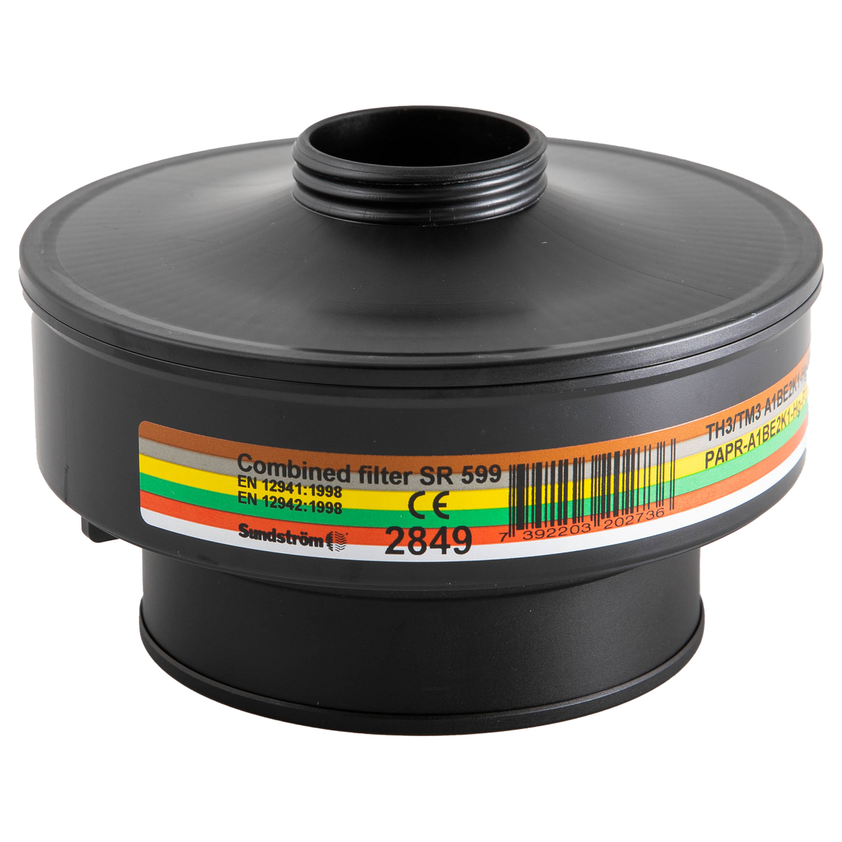 SR 599 Combination Filter PAPR Svart