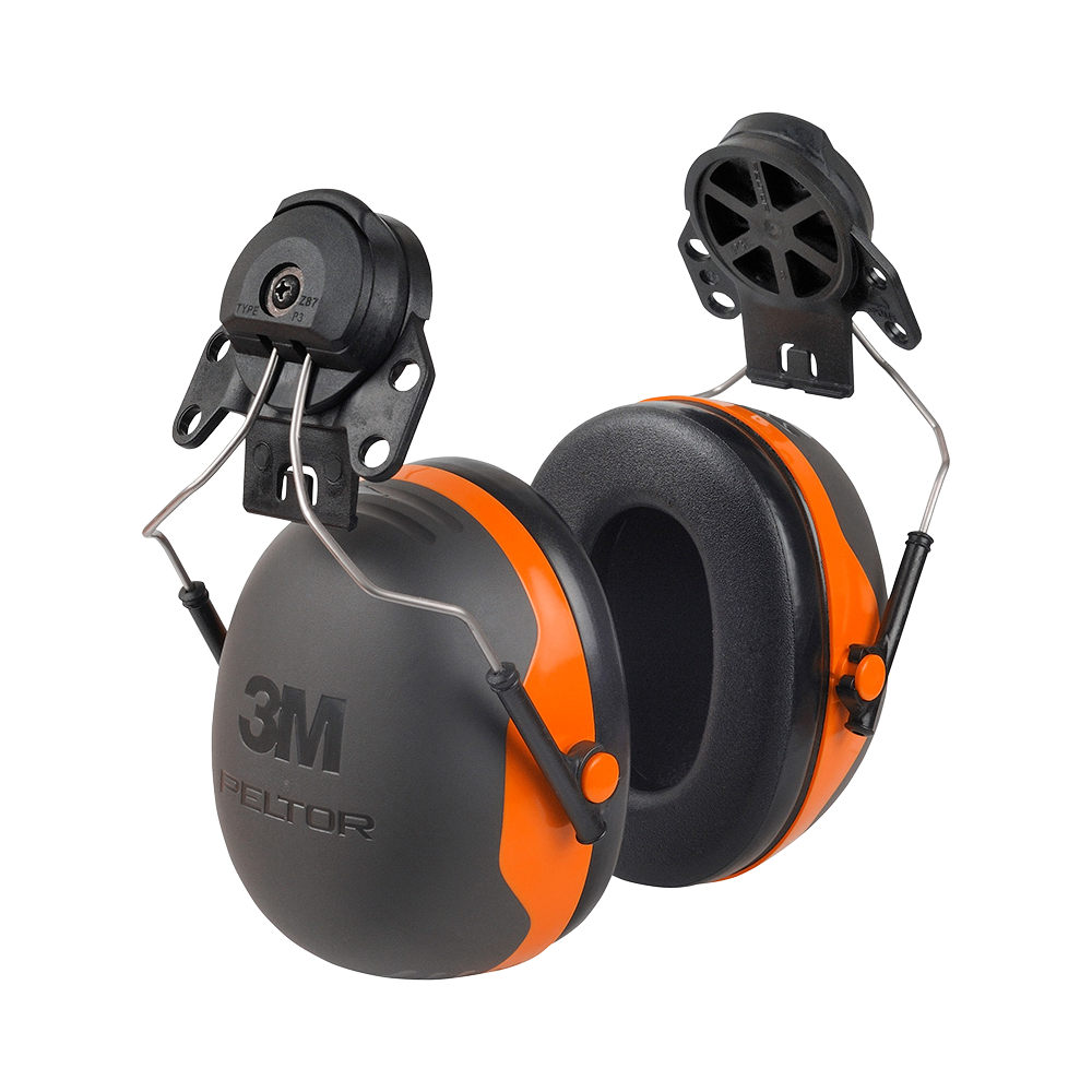 Peltor X2P3E Helmet Mount Svart/Orange