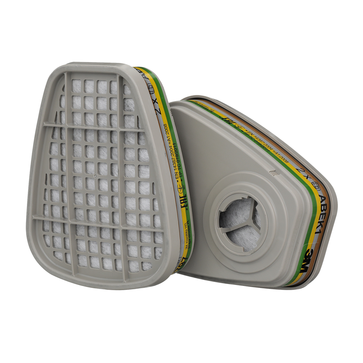 6059 Gas ABEK1 4pcs/2p Filter Ljusgrå