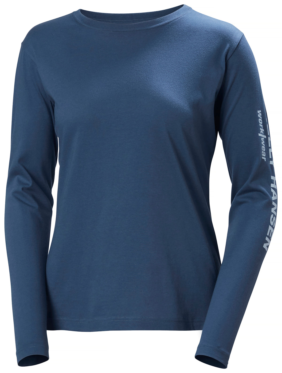 Classic Logo Longsleeve, dam Djup stålgrå