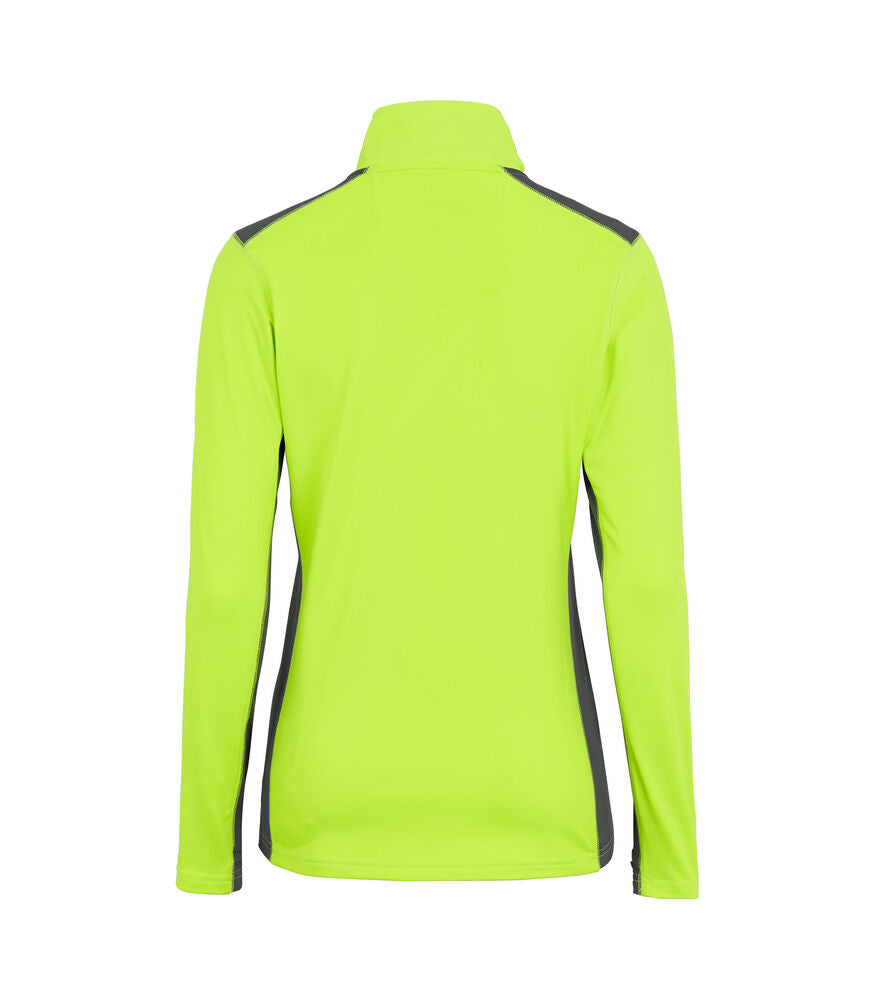 Evora fullzip woman Neongul/Grå