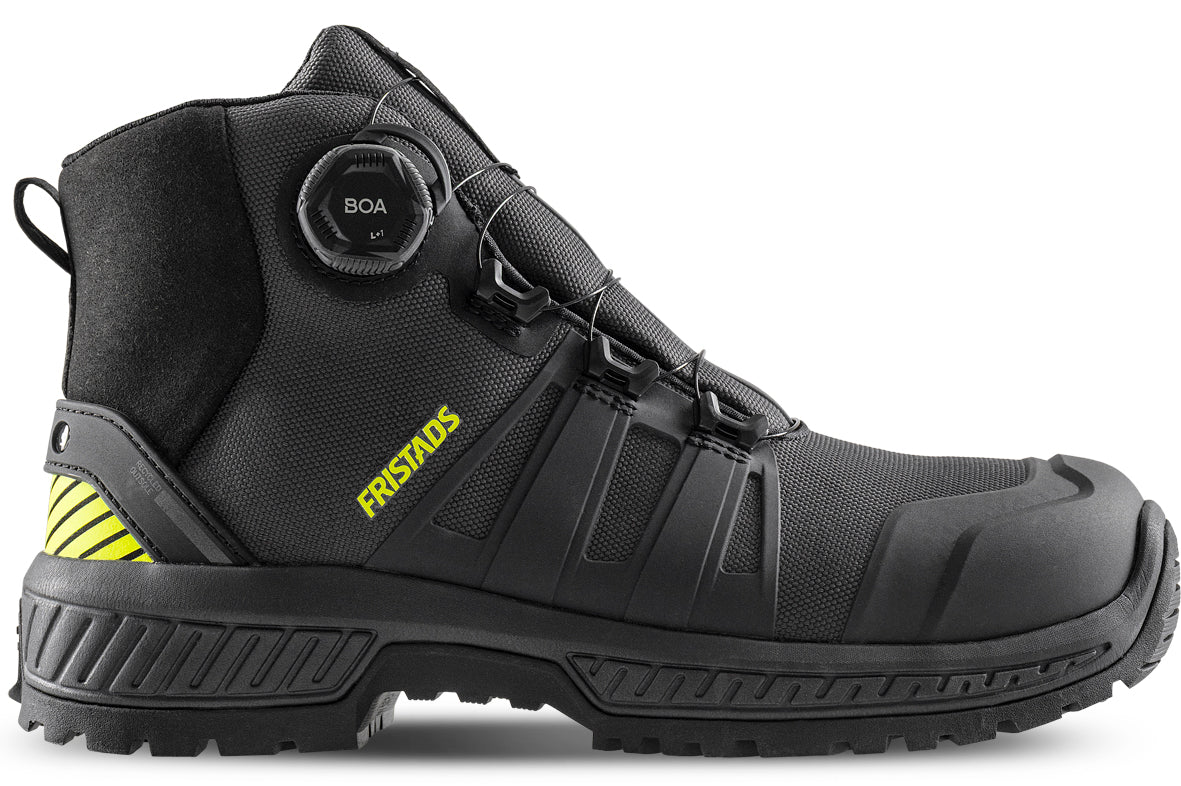 Fristads ComfortStep skyddskänga S3S Mid Antracitgrå/Neongul