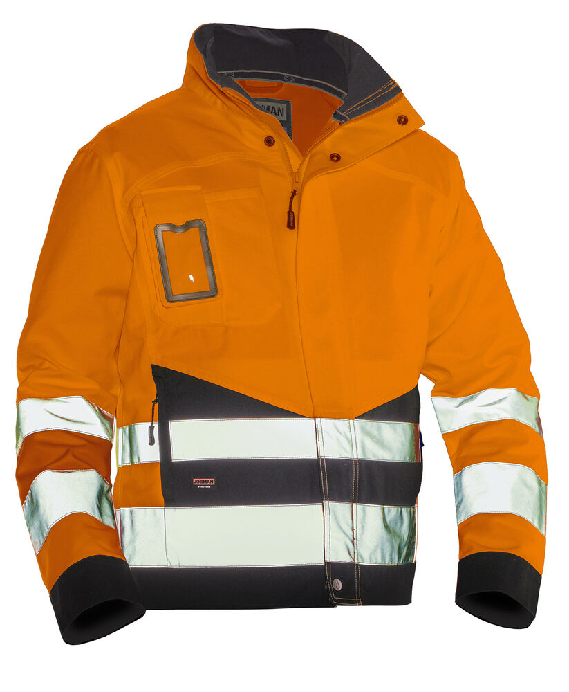 1231 Hantverksjacka Varsel Orange/Svart