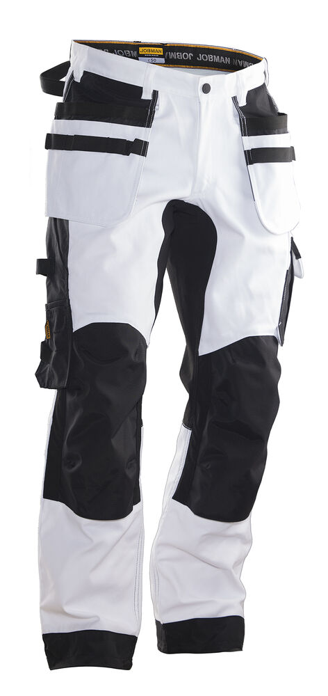 2174 Målarbyxa Core Stretch Vit/Svart