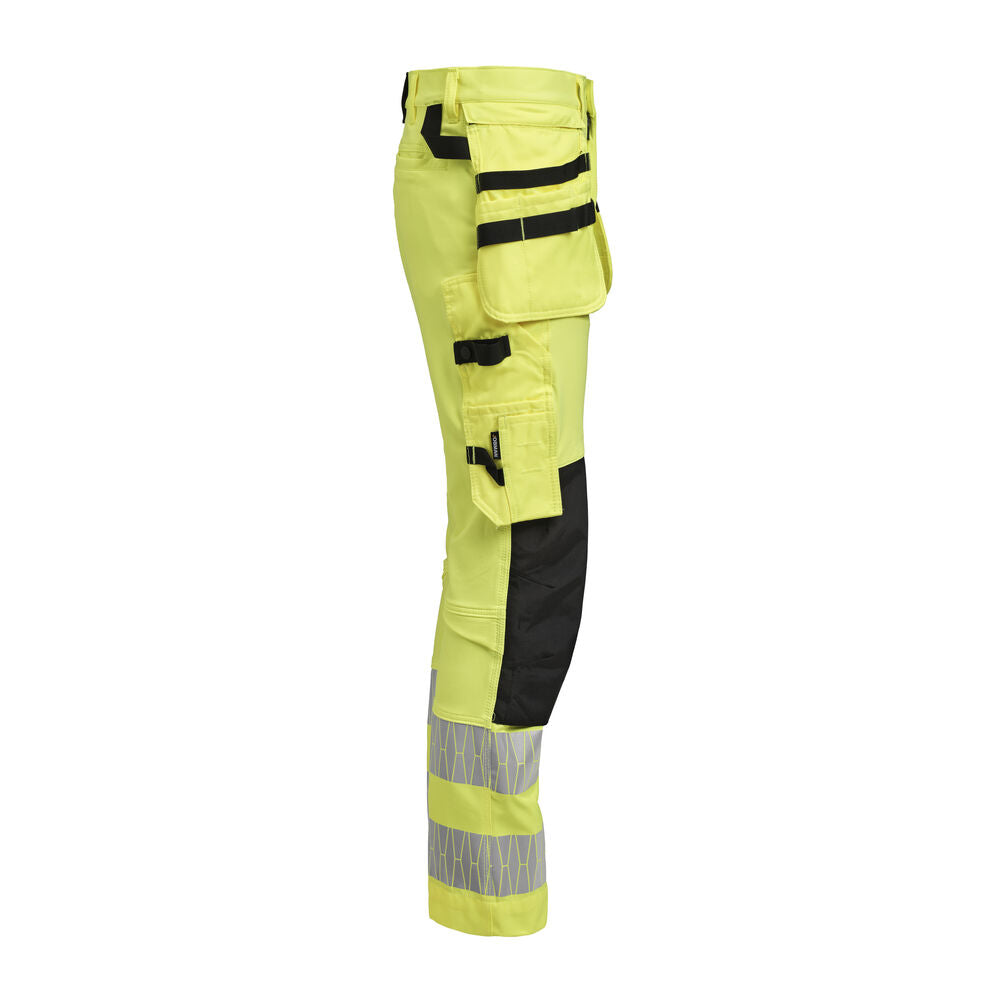 2291 Hantverksbyxa Stretch Varsel Gul/Svart