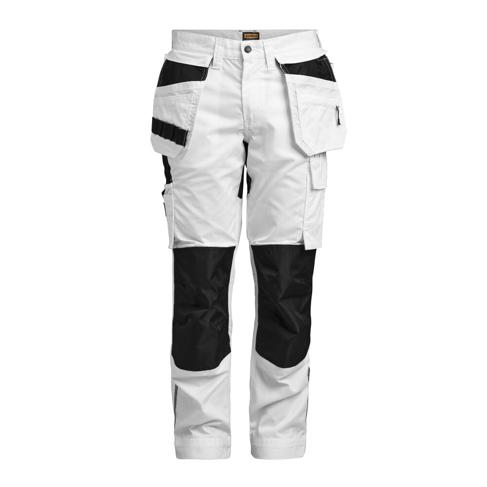 2326 Hantverksbyxa Stretch Vit/Svart