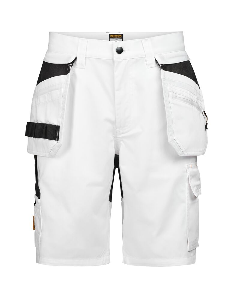 2336 Hantverksshorts Semistretch Vit/Svart