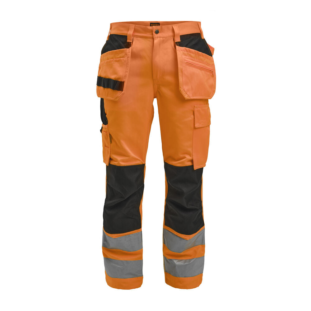 2377 Hantverksbyxa Varsel Orange/Svart
