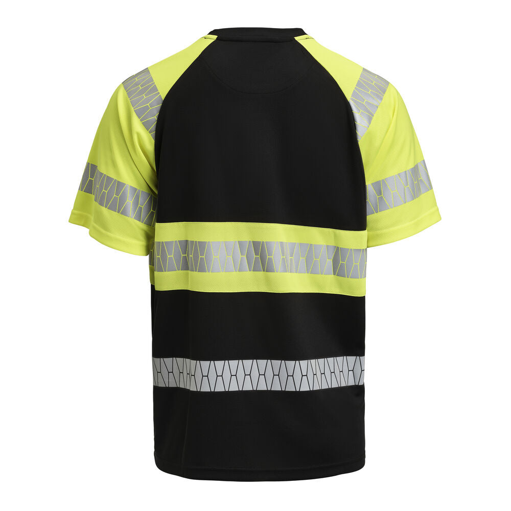 5226 T-shirt Varsel Svart/Gul