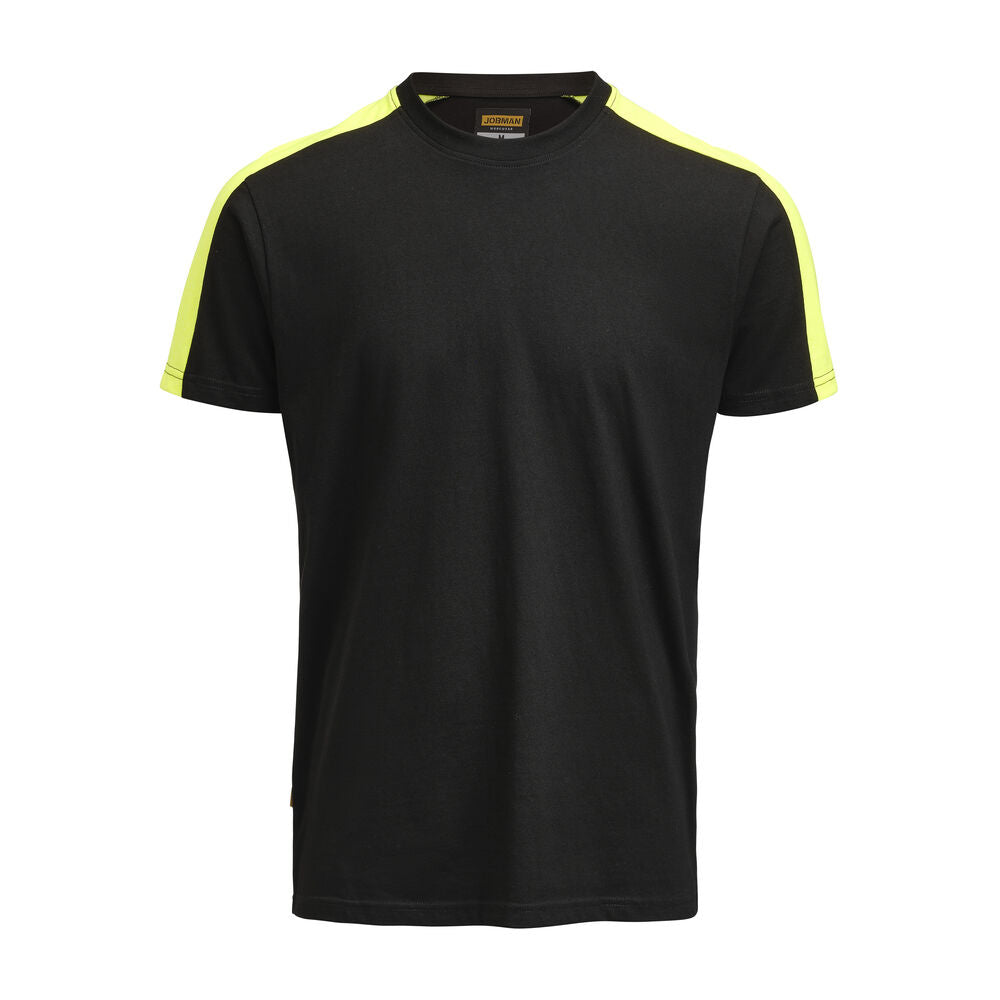 5264 T-shirt herr Svart/Gul