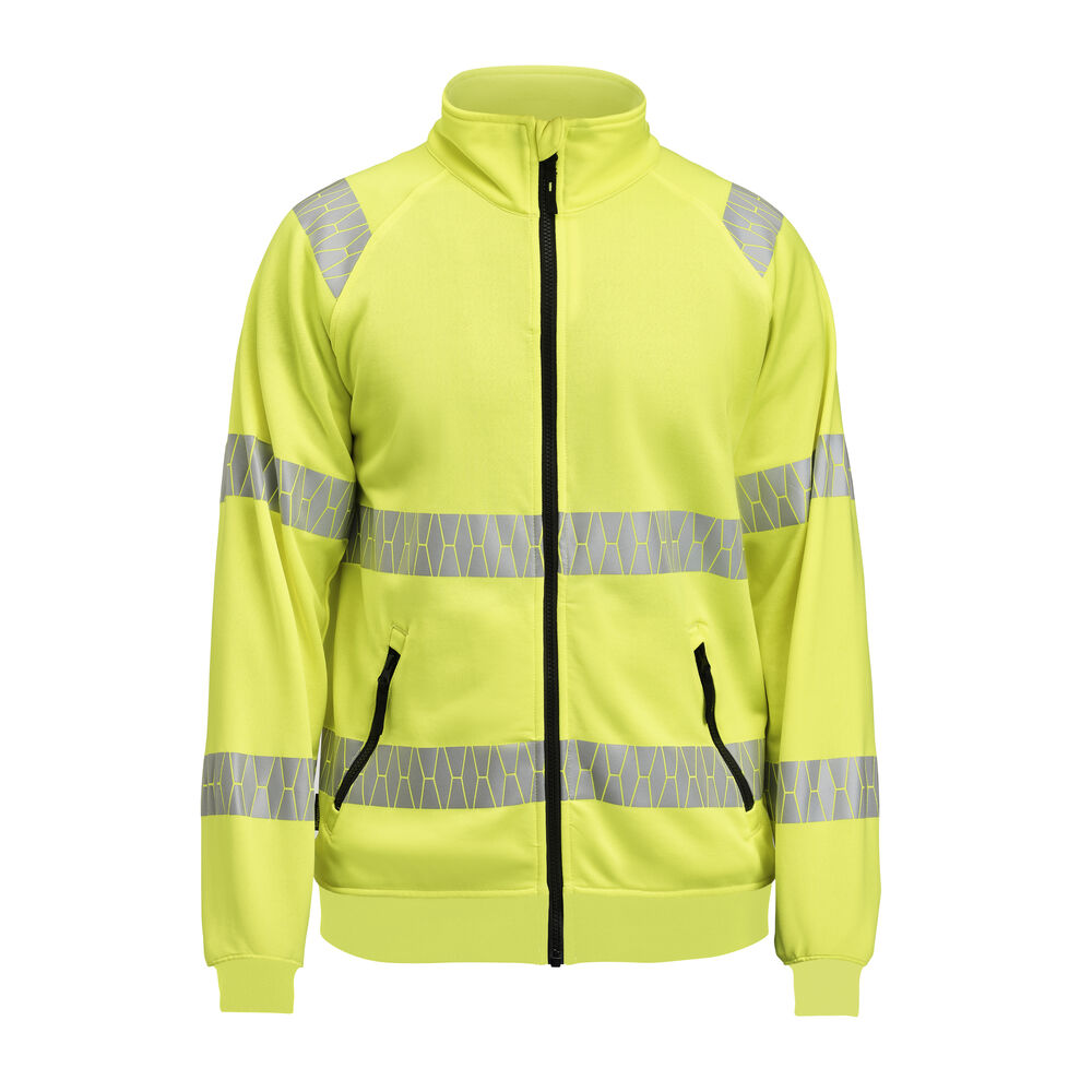 5325 Sweatshirt Hel-Zip Varsel Gul