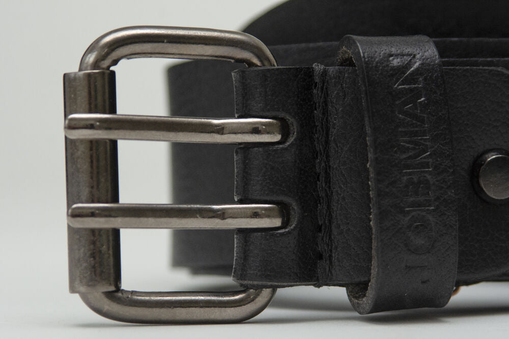 9307 Bälte Läder Svart